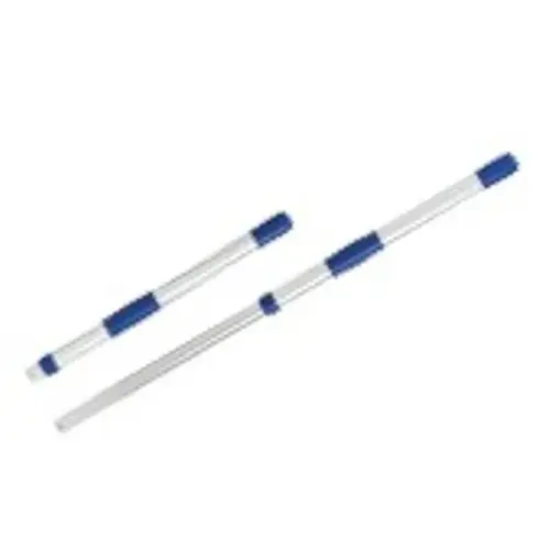 Handle 38 IN Gray Blue Anodized Aluminum Telescoping Rubber Grip Handle 38 IN Gray Blue Anodized Aluminum Telescoping Rubber Grip