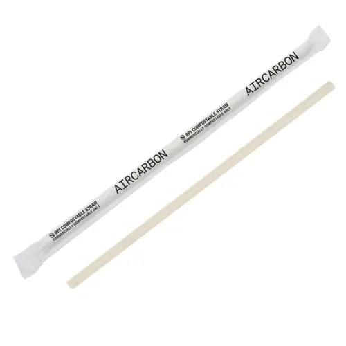 Giant Straw 8.25 IN Air Carbon Natural Wrapped - pack of 2400 Giant Straw 8.25 IN Air Carbon Natural Wrapped - pack of 2400