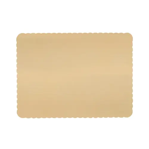 Cake Board Full Size 25.5X17.5 IN Corrugated Paperboard Gold Rectangle Scalloped Double Wall - pack of 25 Cake Board Full Size 25.5X17.5 IN Corrugated Paperboard Gold Rectangle Scalloped Double Wall - pack of 25