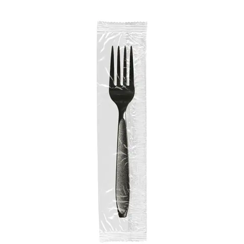 Solo Impress Fork 6.95X1.075 IN PS Black Heavyweight Individually Wrapped - pack of 1000 Solo Impress Fork 6.95X1.075 IN PS Black Heavyweight Individually Wrapped - pack of 1000