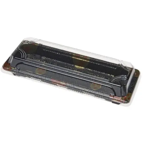 #1 Sushi Take-Out Tray Base & Lid Combo 8.5X3.5X0.75 IN Plastic - pack of 400 #1 Sushi Take-Out Tray Base & Lid Combo 8.5X3.5X0.75 IN Plastic - pack of 400