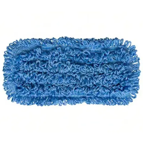 Mop Head 10 IN Blue Microfiber Polyester Loop End Mop Head 10 IN Blue Microfiber Polyester Loop End