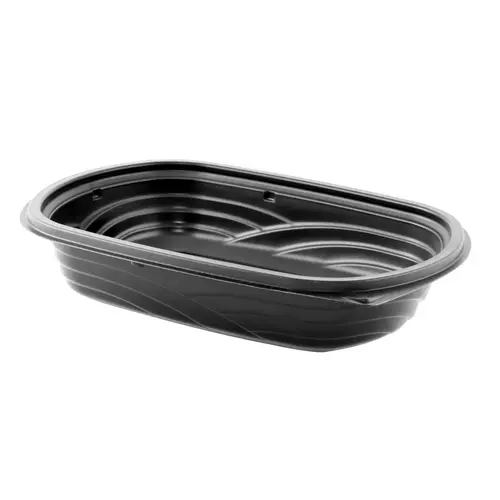 Take-Out Container Base Medium (MED) 24 OZ 9X6 IN PP Black Rectangle Microwave Safe - pack of 252 Take-Out Container Base Medium (MED) 24 OZ 9X6 IN PP Black Rectangle Microwave Safe - pack of 252