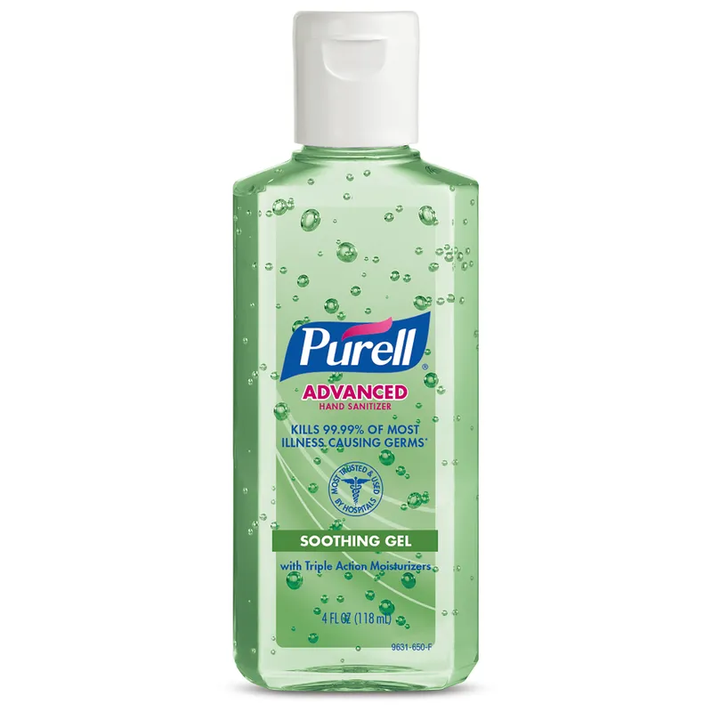 GOJO Purell Hand Sanitizer Gel 4 FLOZ 1.1X2.13X5.44 IN Fresh Scent Green 70% Ethyl Alcohol - pack of 24 9631-24 GOJO Purell Hand Sanitizer Gel 4 FLOZ 1.1X2.13X5.44 IN Fresh Scent Green 70% Ethyl Alcohol - pack of 24 9631-24