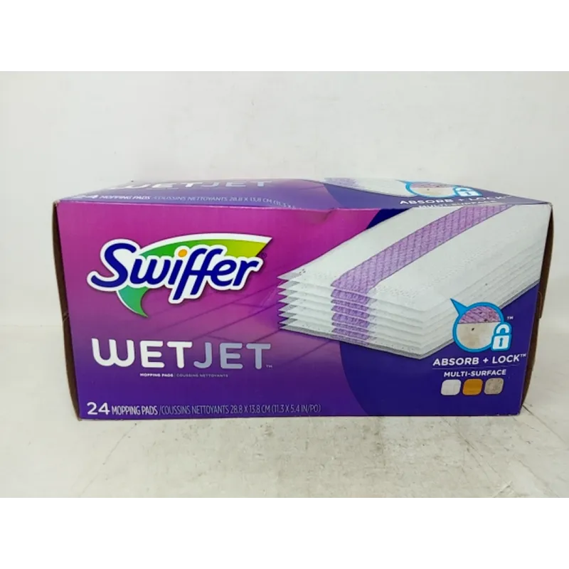 P & G PRO Swiffer Wet Jet Cleaning Pad Refill Pack 24 - pack of 96 10037000084430