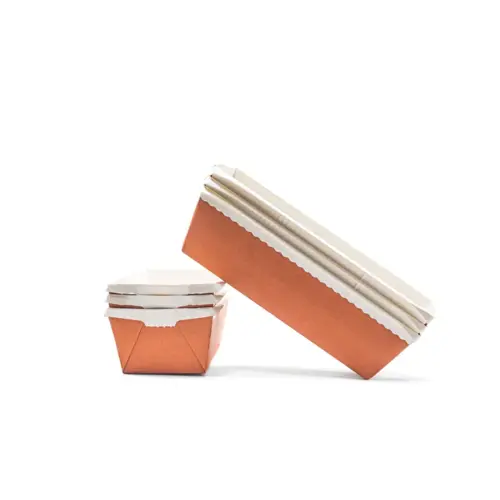 Loaf Tray Baking Mold 7X3.125X2.1875 IN Terra Cotta Rectangle - pack of 270 Loaf Tray Baking Mold 7X3.125X2.1875 IN Terra Cotta Rectangle - pack of 270