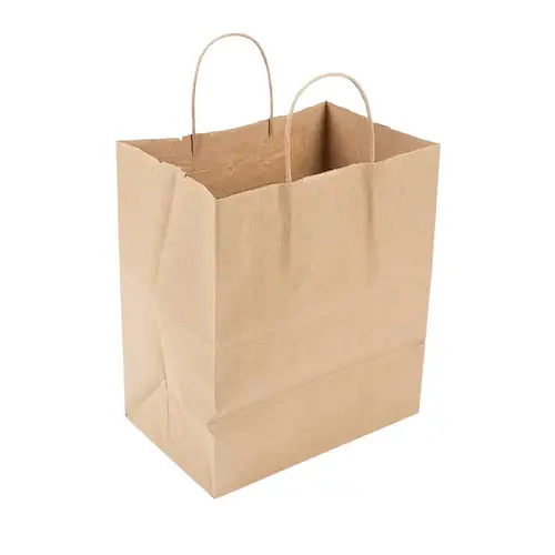 Bag 10X6.75X13.5 IN 70# Kraft With Handle - pack of 250 Bag 10X6.75X13.5 IN 70# Kraft With Handle - pack of 250