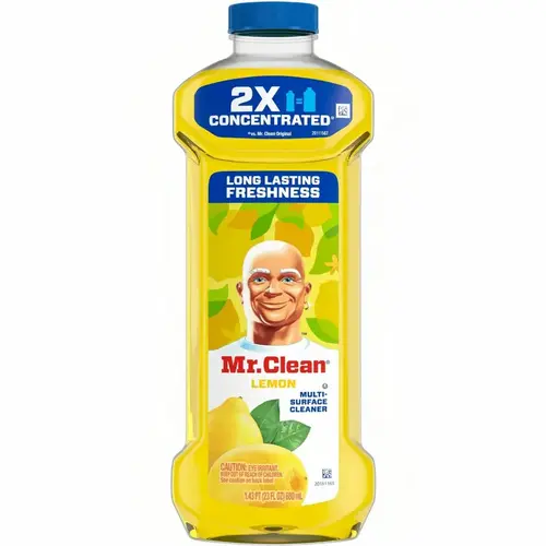 Mr. Clean 2X Lemon All Purpose Cleaner 23 OZ Liquid Antibacterial - pack of 6 Mr. Clean 2X Lemon All Purpose Cleaner 23 OZ Liquid Antibacterial - pack of 6