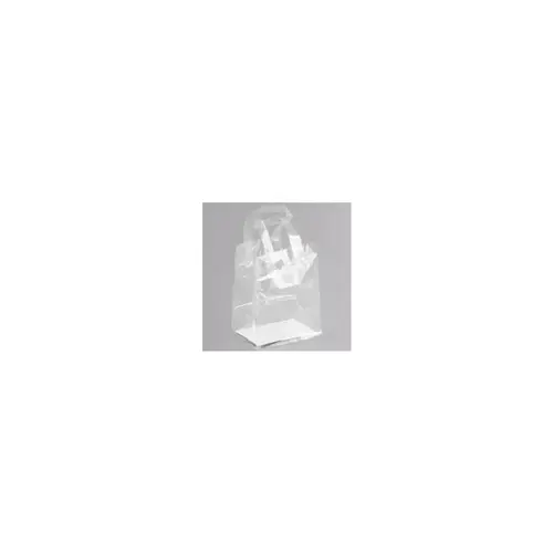 Bag 6.75X4.75X8.5 IN PP 3MIL Clear With Soft Loop Handle Closure Gusset - pack of 200 Bag 6.75X4.75X8.5 IN PP 3MIL Clear With Soft Loop Handle Closure Gusset - pack of 200