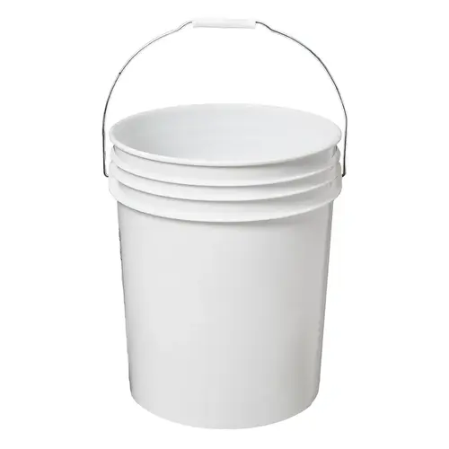 Pail 5 GAL White With Handle Empty With Metal Handle 288 Pail 5 GAL White With Handle Empty With Metal Handle 288