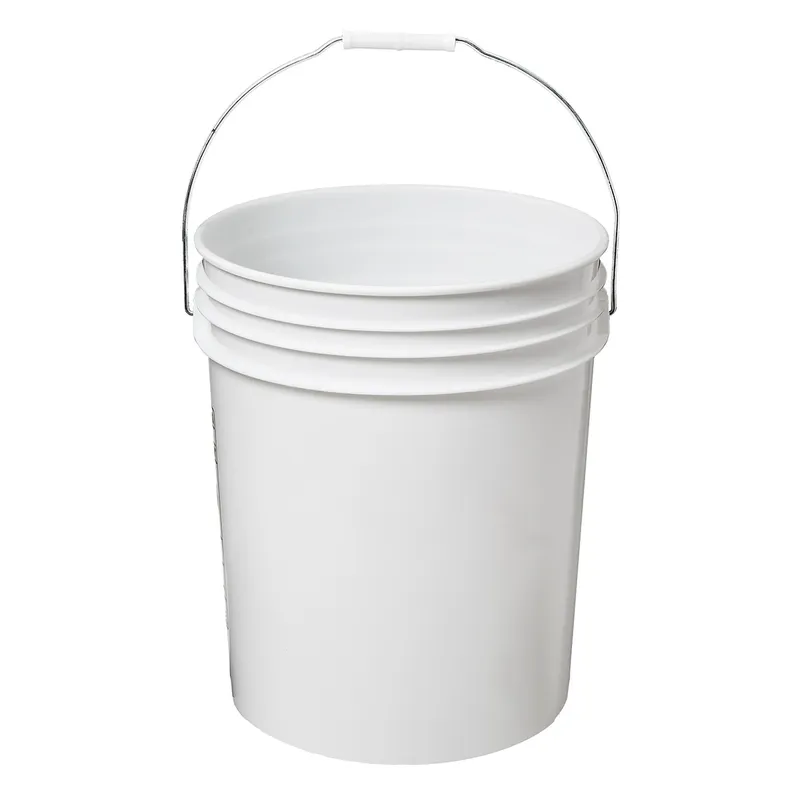 Inteplast Group Pail 5 GAL White With Handle Empty With Metal Handle 288 S386017K