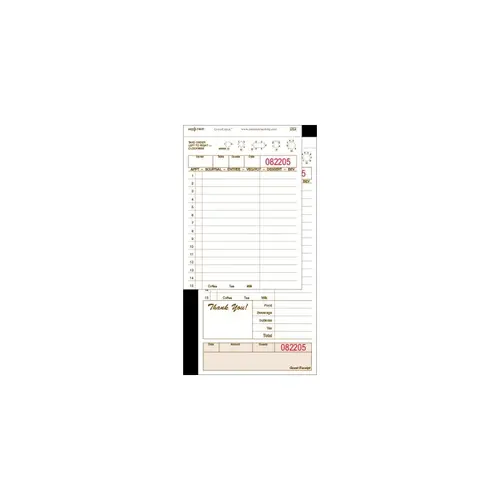 Guest Check 4.25X8.5 IN 2-Part Carbonless Large 50 - pack of 2000 Guest Check 4.25X8.5 IN 2-Part Carbonless Large 50 - pack of 2000