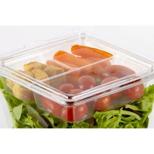 Bowl Insert Medium (MED) 9 OZ 3 Compartment PET Clear Square - pack of 1215 Bowl Insert Medium (MED) 9 OZ 3 Compartment PET Clear Square - pack of 1215