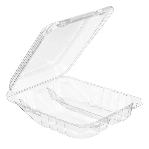 Cookie Donut Hinged Container 7.3X8.8X3.4 IN 2 Compartment PET Clear Shelf - pack of 216 Cookie Donut Hinged Container 7.3X8.8X3.4 IN 2 Compartment PET Clear Shelf - pack of 216