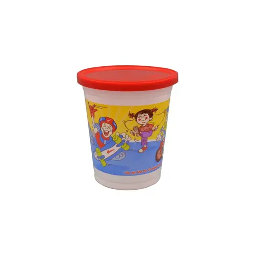 Cold Cup, Lid & Straw Combo Kid With Flat Lid 12 OZ PP Multicolor Aquarium With Hole - pack of 500 Cold Cup, Lid & Straw Combo Kid With Flat Lid 12 OZ PP Multicolor Aquarium With Hole - pack of 500