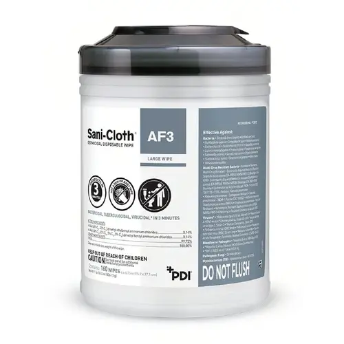 Sani-Cloth AF3 Surface Disinfectant Alcohol-Free Germicidal Wipes Large - pack of 12 Sani-Cloth AF3 Surface Disinfectant Alcohol-Free Germicidal Wipes Large - pack of 12