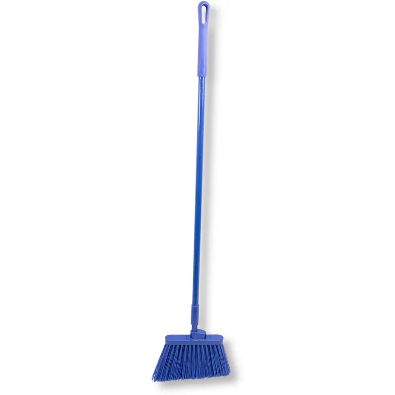 CFS Brands Angle Broom Blue W/ Handle 56 In Unflagged Duo-Sweep 41083EC14