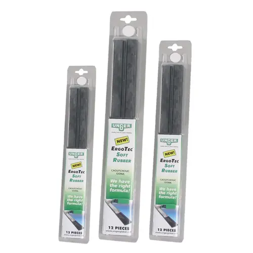 ErgoTec Squeegee Blade Replacement 14 IN Rubber Black ErgoTec Squeegee Blade Replacement 14 IN Rubber Black