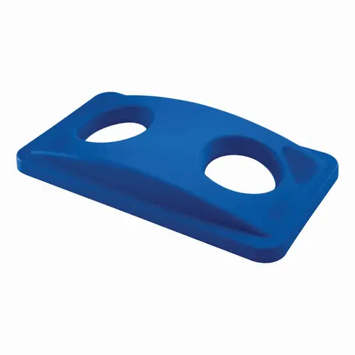 Slim Jim Cans & Bottles Recycling Bin Lid 20.5X11.5X2.75 IN 16-23 GAL 64-92 QT Blue Rectangle Resin Slim Slim Jim Cans & Bottles Recycling Bin Lid 20.5X11.5X2.75 IN 16-23 GAL 64-92 QT Blue Rectangle Resin Slim
