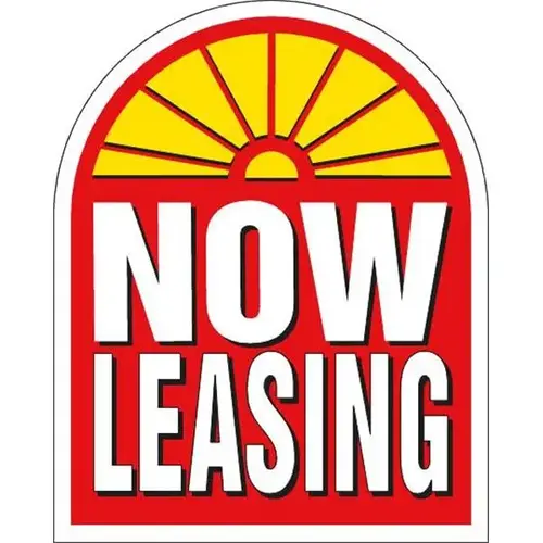 Coroplast Now Leasing Window Arched Amenity Sign, 24 X 30 Coroplast Now Leasing Window Arched Amenity Sign, 24 X 30