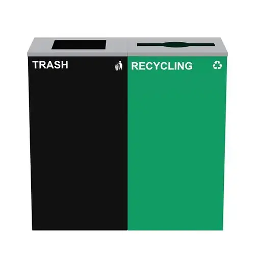 58g 2-Stream Green Recycling Bin Station - pack of 2 58g 2-Stream Green Recycling Bin Station - pack of 2