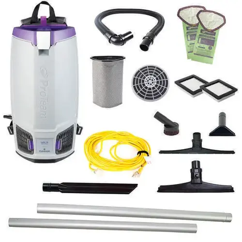 GoFit 10,10 qt. with 15" Carpet & Hard Surface Sidewinder Tool Kit 120 Volt Commercial Backpack Gray GoFit 10,10 qt. with 15" Carpet & Hard Surface Sidewinder Tool Kit 120 Volt Commercial Backpack Gray