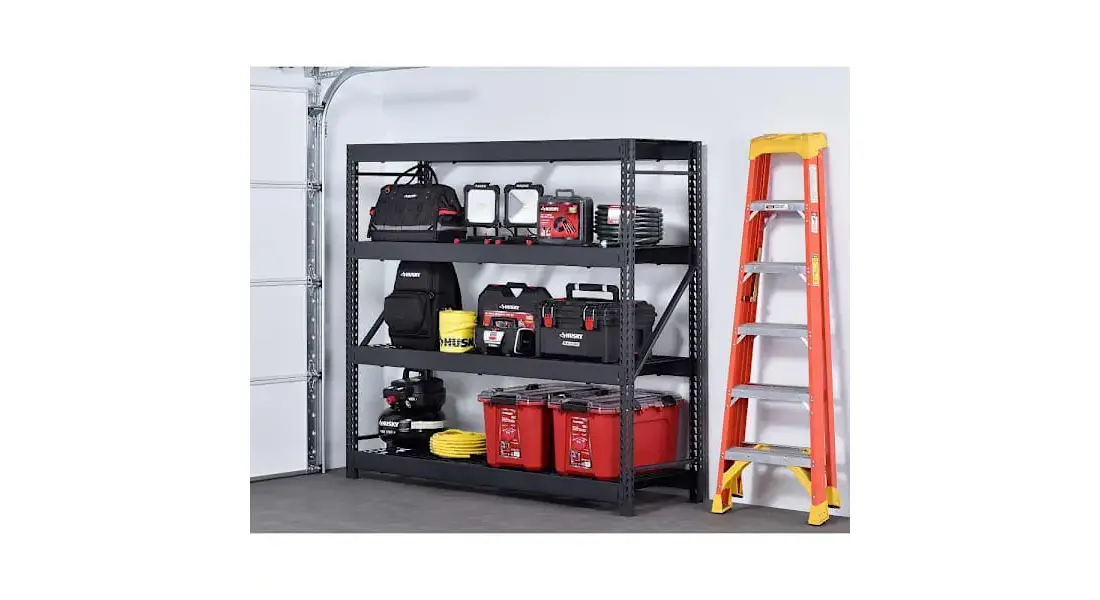 Husky N2W772472W4B Husky 4-Tier Metal Industrial Duty Garage