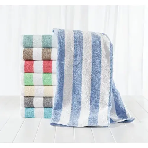 Stripe Pool Towel, 30x60, 13 Lbs/Dozen, Seafoam - pack of 48 Stripe Pool Towel, 30x60, 13 Lbs/Dozen, Seafoam - pack of 48