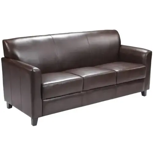 Hercules Diplomat Series Brown Leather Sofa Hercules Diplomat Series Brown Leather Sofa