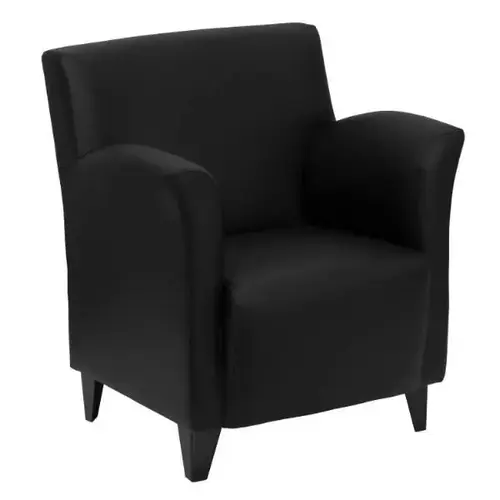 Hercules Roman Series Black Leather Lounge Chair Hercules Roman Series Black Leather Lounge Chair