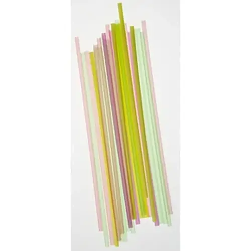 Semi Slim Straw / Stirrer Unwrapped 7.75" Neon, 10 / 500 Cs - pack of 5000 Semi Slim Straw / Stirrer Unwrapped 7.75" Neon, 10 / 500 Cs - pack of 5000
