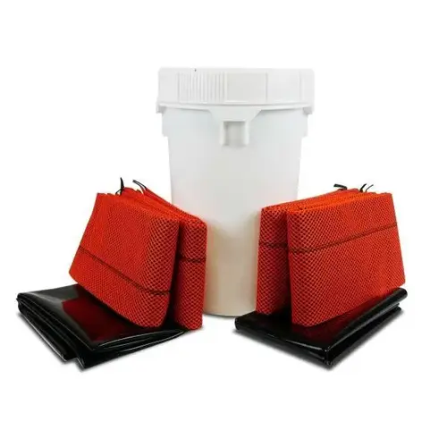 Drain Slurry Kit, 10ft Hi Vis Water Barriers And Drain Seals Drain Slurry Kit, 10ft Hi Vis Water Barriers And Drain Seals
