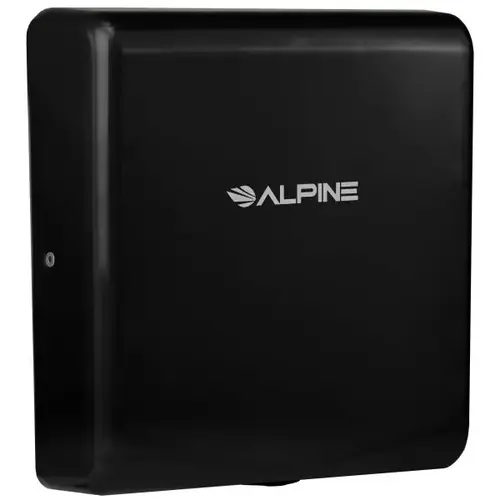 Willow Black High-Speed 120v Hand Dryer With Wall Guard Willow Black High-Speed 120v Hand Dryer With Wall Guard