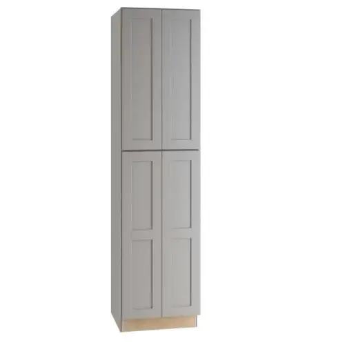Tiverton Assembled 24x90x24 Utility Cabinet In Pebble Gray Tiverton Assembled 24x90x24 Utility Cabinet In Pebble Gray