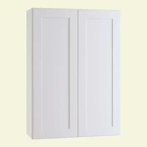 Express Shaker 36 In W X 12 In D X 36 In H Assembled Plywood Wall Kitchen Cabinet In Vesper White With Shelves Express Shaker 36 In W X 12 In D X 36 In H Assembled Plywood Wall Kitchen Cabinet In Vesper White With Shelves