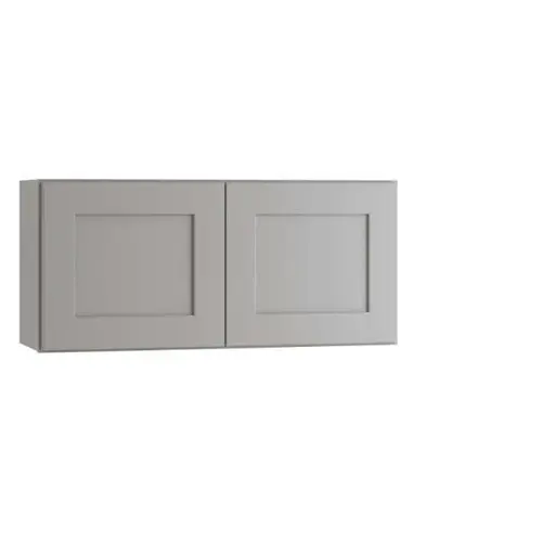 Newport 33 In. W X 12 In. D X 15 In. H Assembled Plywood Wall Bridge Kitchen Cabinet In Pearl Gray With Soft Close Newport 33 In. W X 12 In. D X 15 In. H Assembled Plywood Wall Bridge Kitchen Cabinet In Pearl Gray With Soft Close