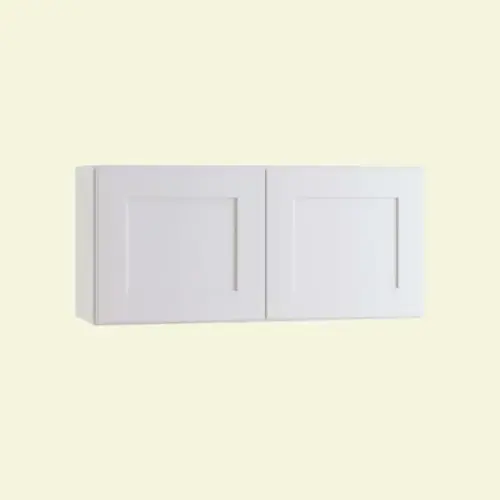 Express Shaker Vesper White Plywood Assembled Wall Kitchen Cabinet With 30 In. W X 15 In. H X 12 In. D With Soft Close Express Shaker Vesper White Plywood Assembled Wall Kitchen Cabinet With 30 In. W X 15 In. H X 12 In. D With Soft Close