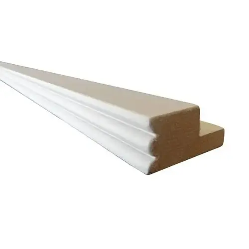 Newport 96 In. W X 2 In. D X 1 In. H Solid Wood Kitchen Cabinet Beaded Light Rail Molding In Pacific White Newport 96 In. W X 2 In. D X 1 In. H Solid Wood Kitchen Cabinet Beaded Light Rail Molding In Pacific White