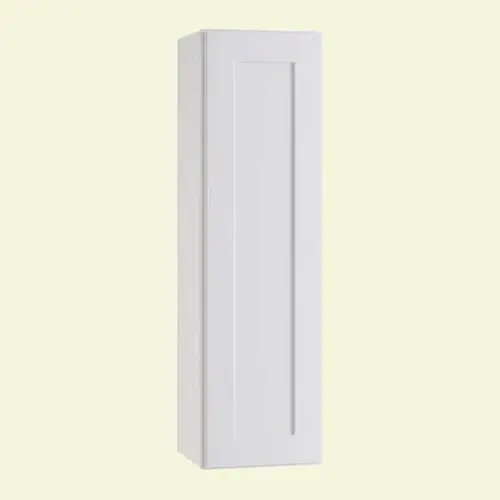 Express Shaker 9 In W X 12 In D X 36 In H Assembled Plywood Wall Kitchen Cabinet In Vesper White With Shelves Left Express Shaker 9 In W X 12 In D X 36 In H Assembled Plywood Wall Kitchen Cabinet In Vesper White With Shelves Left
