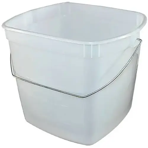 Purapail 1.5 Gal. Square Plastic Utility Pail Purapail 1.5 Gal. Square Plastic Utility Pail