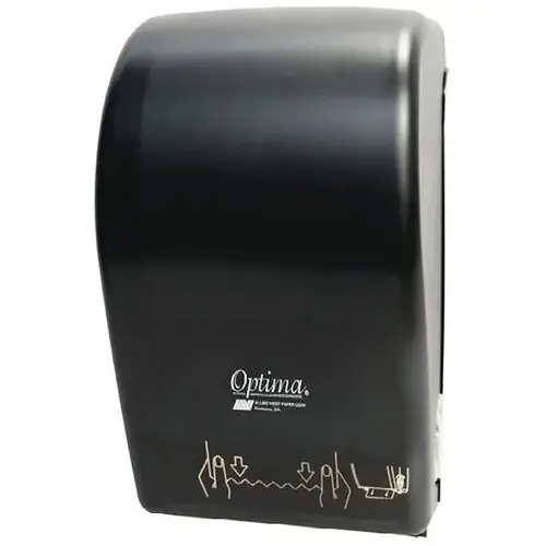 Allied West Paper Auto-Cut Hands Free Roll Towel Dispenser (Black) Allied West Paper Auto-Cut Hands Free Roll Towel Dispenser (Black)