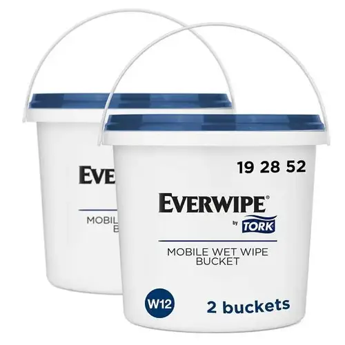 Mobile Wet Wipe White Reusable Bucket Use W/Wet Wipe Jumbo Roll Mobile Wet Wipe White Reusable Bucket Use W/Wet Wipe Jumbo Roll