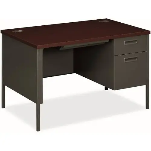 Metro Classic Pedestal Desk 48"X30"X29.5" Charcoal Metro Classic Pedestal Desk 48"X30"X29.5" Charcoal