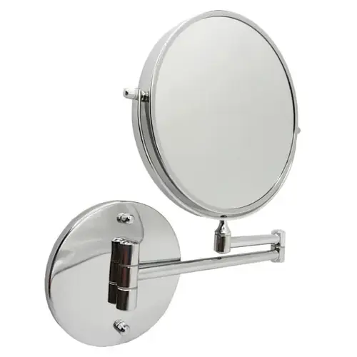 8 In. 2 Sided, Wall Mount Mirror, Chrome 8 In. 2 Sided, Wall Mount Mirror, Chrome