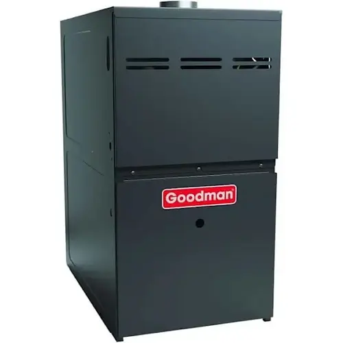 Goodman R-32 80% AFUE/80K BTU Single-Stage Upflow/Horizontal Furnace with 17.5-in W Cabinet Goodman R-32 80% AFUE/80K BTU Single-Stage Upflow/Horizontal Furnace with 17.5-in W Cabinet