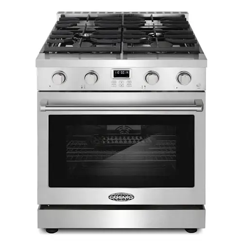 30" Lumin Collection 4.8 Cu Ft Gas Range 4 Burners Convection Oven In Ss 30" Lumin Collection 4.8 Cu Ft Gas Range 4 Burners Convection Oven In Ss