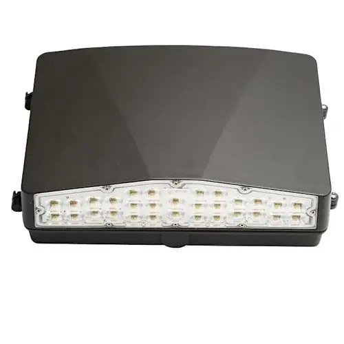 Wallpack, Dimmable, Adjustable Lumens And Cct, 55 Watt, Bronze Wallpack, Dimmable, Adjustable Lumens And Cct, 55 Watt, Bronze