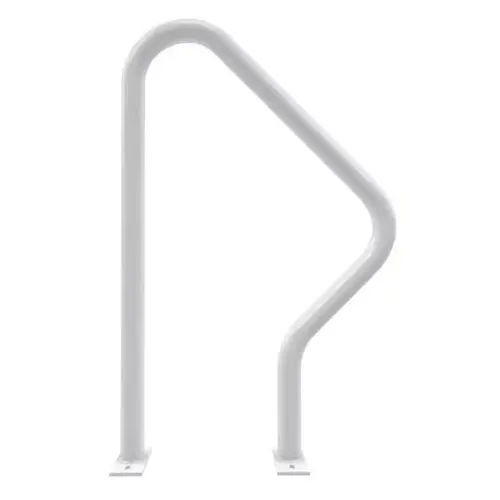 By Playcore 2-Bike White Surface Mount Swerve Rack By Playcore 2-Bike White Surface Mount Swerve Rack
