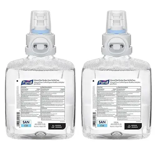 Advanced Hand Sanitizer Foam Refill Fragrance Free 1200 mL - pack of 2 Advanced Hand Sanitizer Foam Refill Fragrance Free 1200 mL - pack of 2