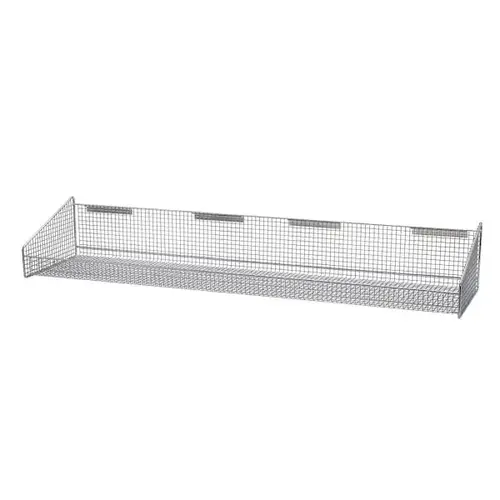 Partition Wall Hanging Basket Chrome 11.9"W X48"Dx 7.5"H Partition Wall Hanging Basket Chrome 11.9"W X48"Dx 7.5"H